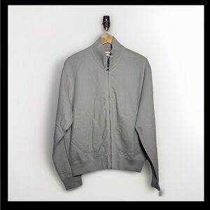 Buck Mason Men's Classic Gray Zip-Up Sweater